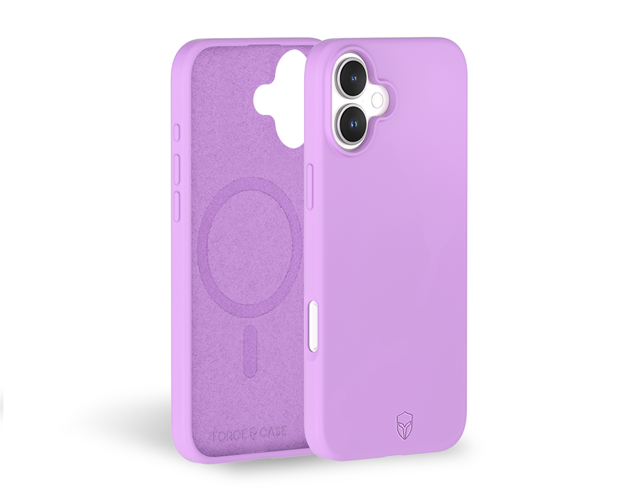 Coque Renforcée iPhone 16 Silicone Compatible MagSafe Violet - Garantie à vie Force Case