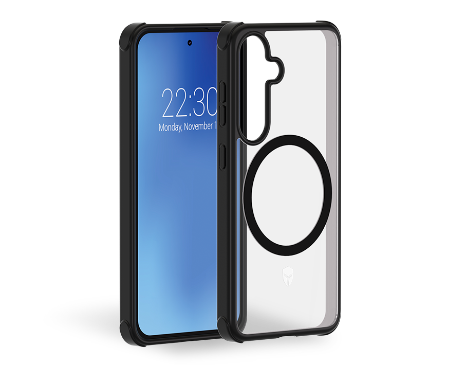 Coque Renforcée Samsung Galaxy S24 AIR FROST Frost noire - Garantie à vie Force Case