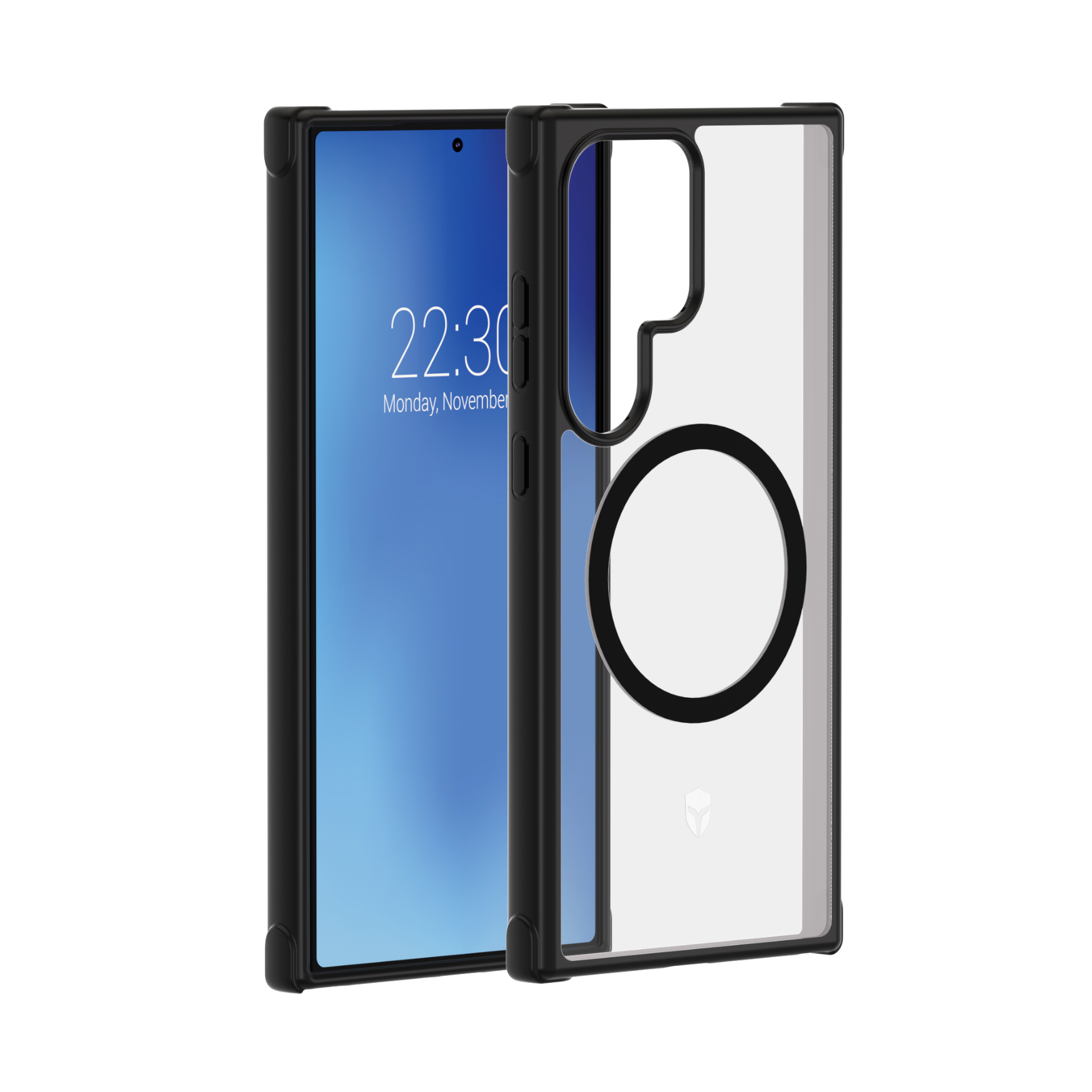 Coque renforcée Magnet Samsung Galaxy S24 Ultra AIR Frost 3m Noire + Garantie à vie