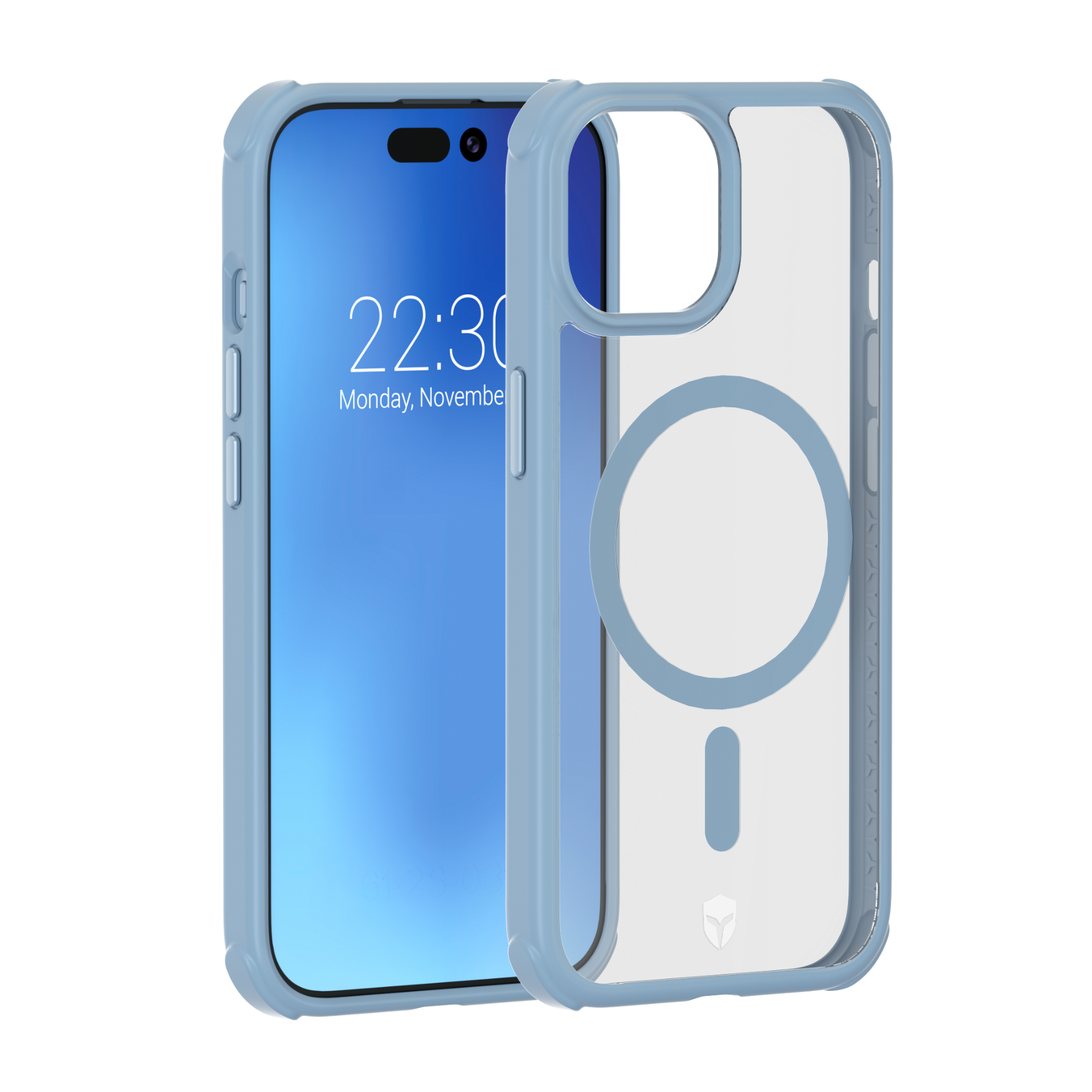 Coque Renforcée iPhone 15 AIR FROST Compatible MagSafe Frost Bleue - Garantie à vie Force Case