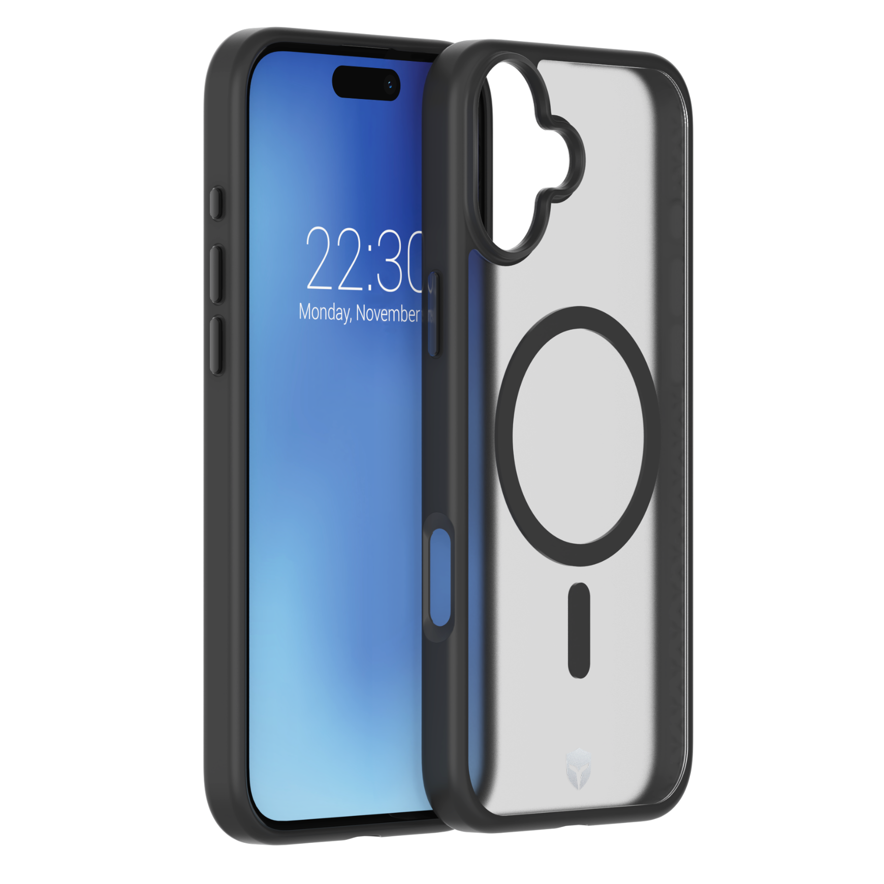 Coque renforcée MagSafe iPhone 16 Plus AIR Frost 3m Noire + Garantie à vie