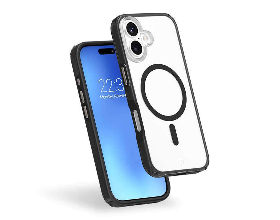 Coque renforcée Magnet iPhone 17 AIR XTREM Frost 4m Norme Militaire MIL-STD 810G Noire + Garantie à vie Force Case