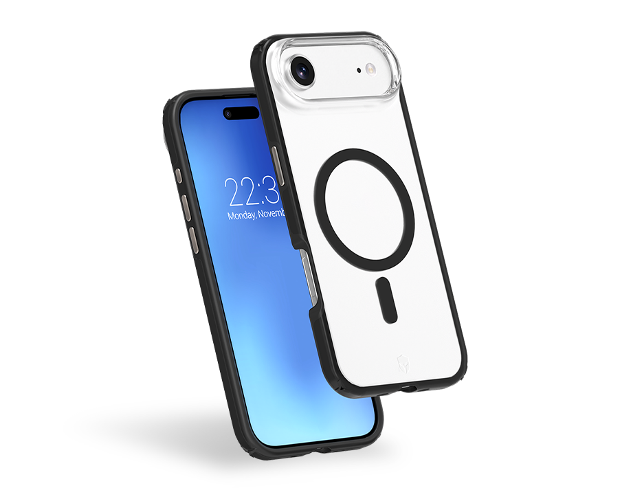 Coque renforcée Magnet iPhone 17 Air AIR XTREM Frost 4m Norme Militaire MIL-STD 810G Noire + Garantie à vie Force Case