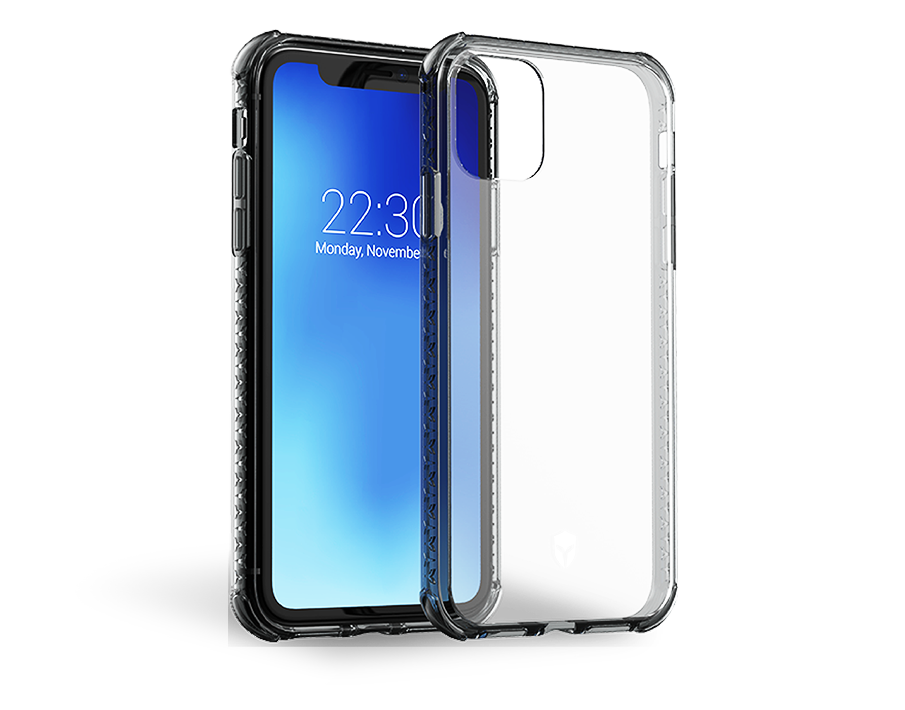 Coque Renforcée AIR Garantie à vie Contour Gris pour iPhone XR / 11 Force Case