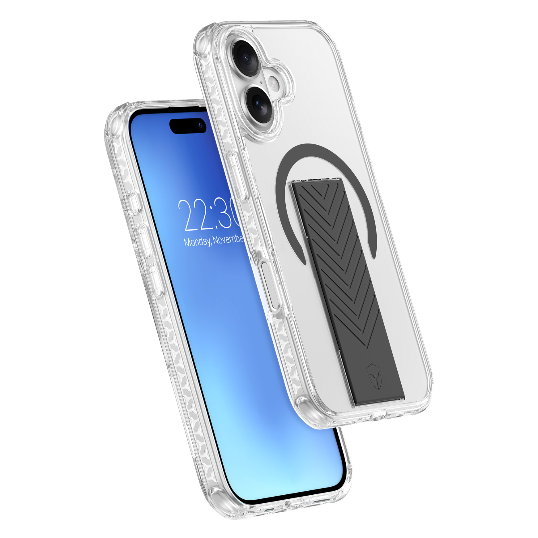 Coque renforcée MagSafe iPhone 16 AIR Grip 3m Noire + Garantie à vie