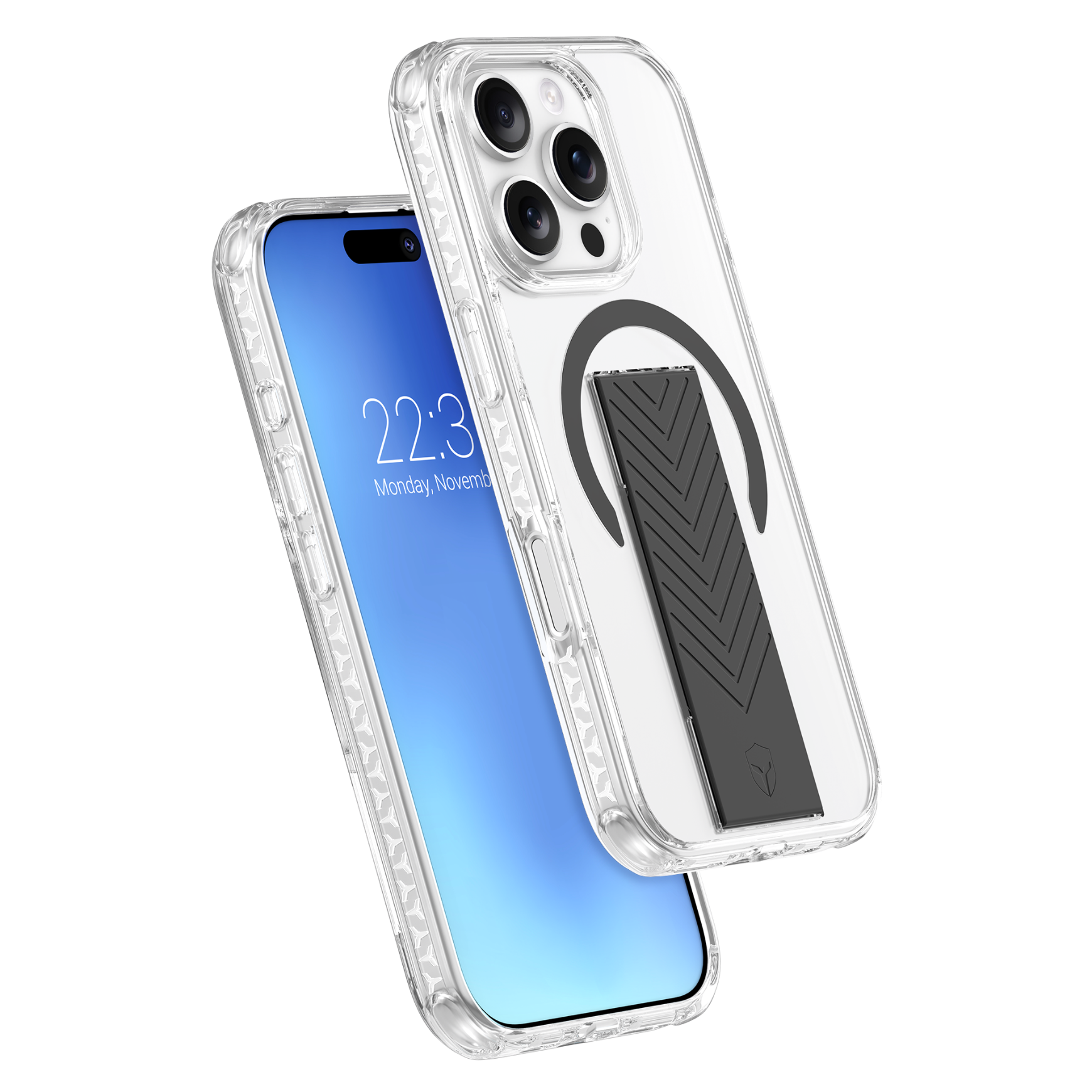 Coque renforcée MagSafe iPhone 16 Pro AIR Grip 3m Noire + Garantie à vie