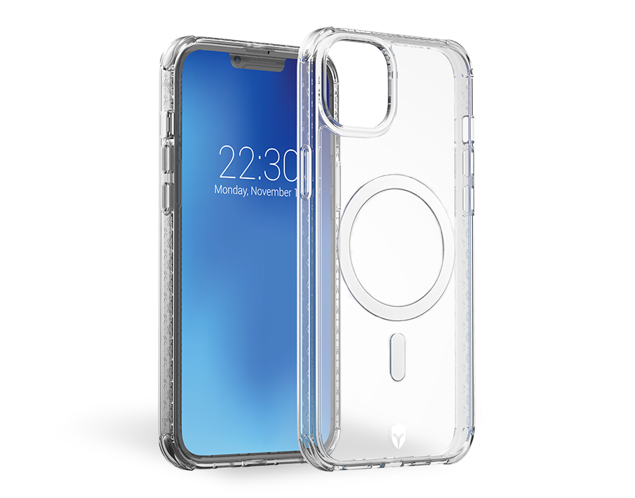 Coque Renforcée Apple iPhone 14 Plus AIR Compatible MagSafe Garantie à vie Transparente Force Case