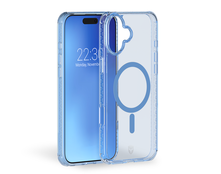 Coque Renforcée pour iPhone 16 AIR Compatible MagSafe Bleu - Garantie à vie Force Case