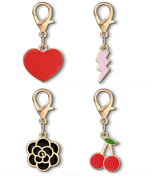 Lot de 4 Charms pour bandoulière Universel LOVE + Garantie à vie