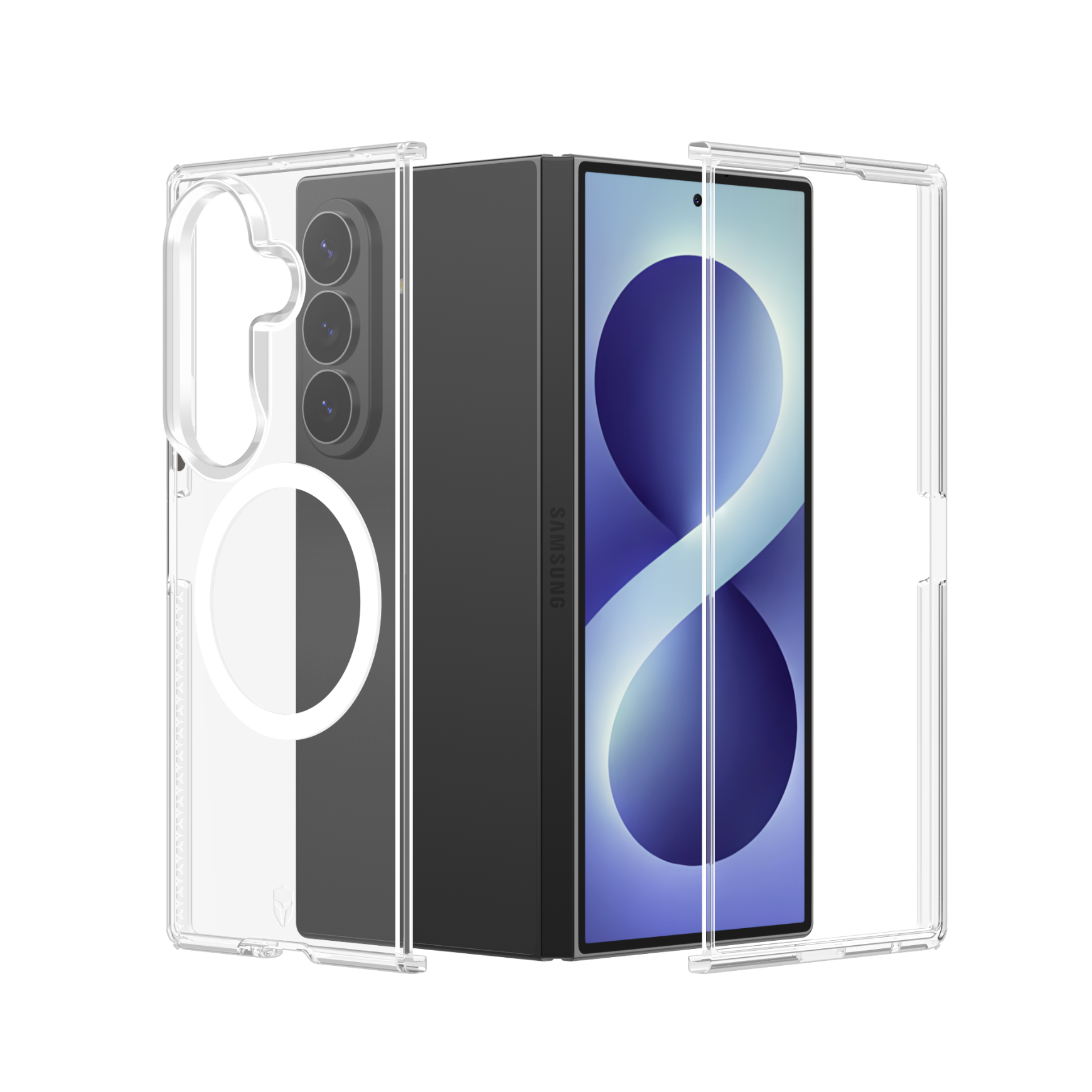 Coque renforcée Magnet Samsung Galaxy Z Fold 8 Ultra DUO 2m Transparente + Garantie à vie Force Case