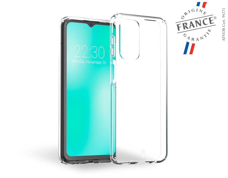 Coque Renforcée Samsung Galaxy A23 5G FEEL Origine France Garantie à vie Transparente - Plastique recyclé Force Case