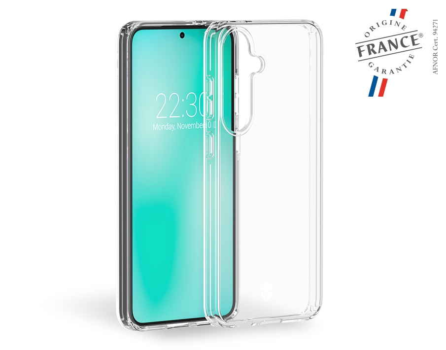 Coque Renforcée Galaxy S25 FEEL Transparente - Garantie à vie - Certifié GRS Force Case