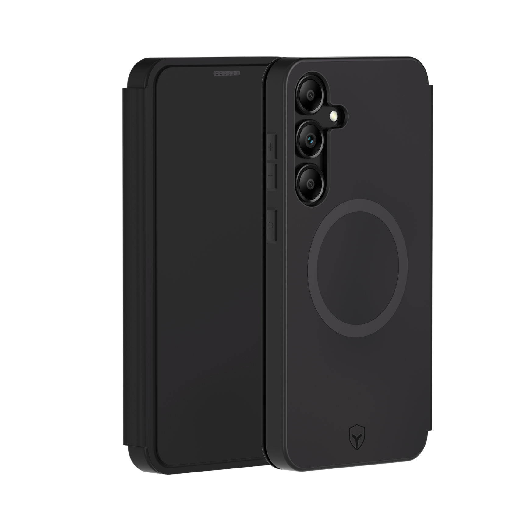 Folio renforcé Magnet Samsung Galaxy S25+ 2m Noir + Garantie à vie Force Case