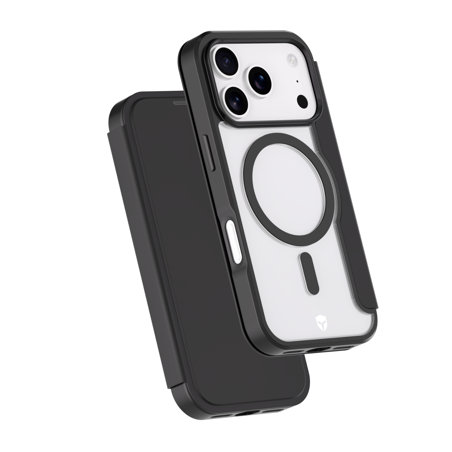 Folio renforcé MagSafe iPhone 17 Pro 2m Noir + Garantie à vie