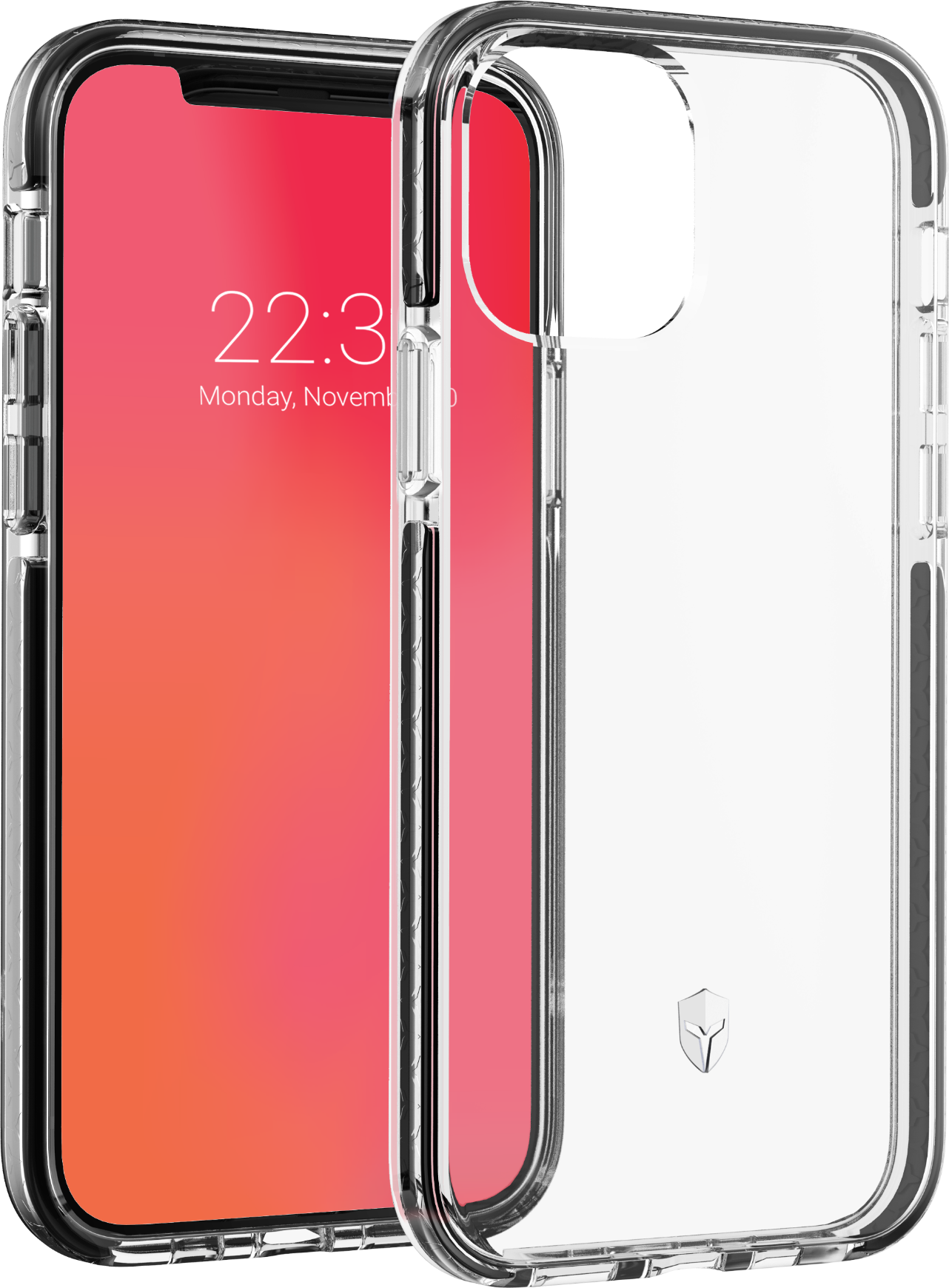 Coque Renforcée Apple iPhone 12 / 12 Pro LIFE Garantie à vie Contour Noir Force Case