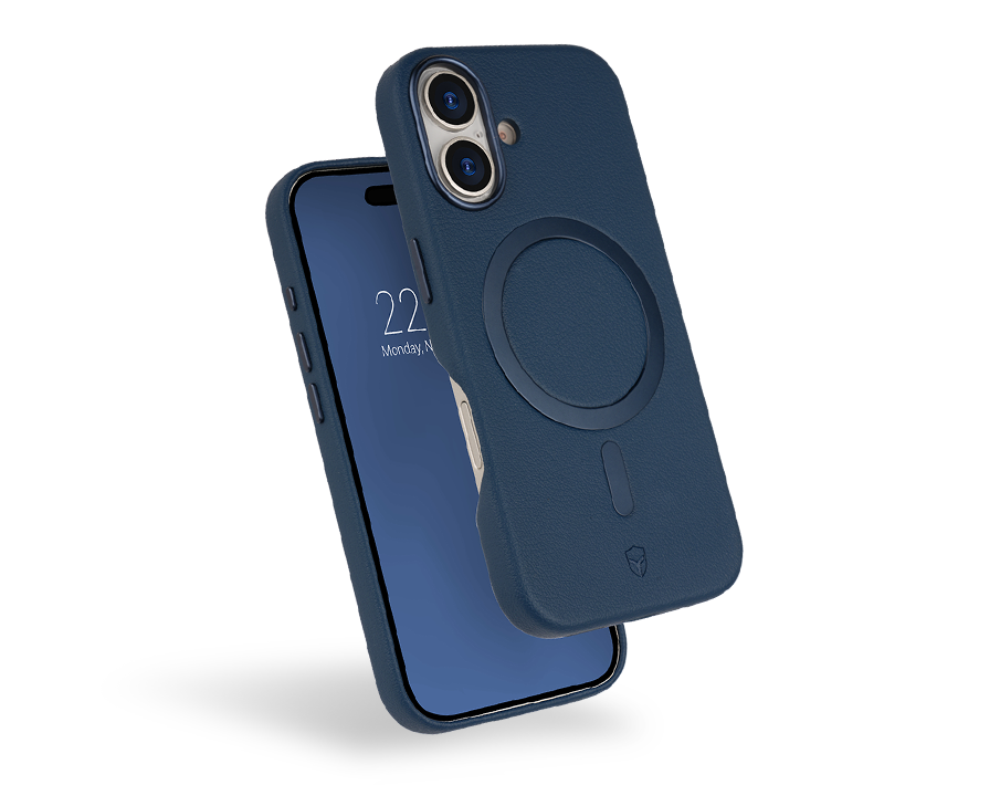 Coque renforcée MagSafe iPhone 17 PLATINIUM 2m Bleu marine + Garantie à vie