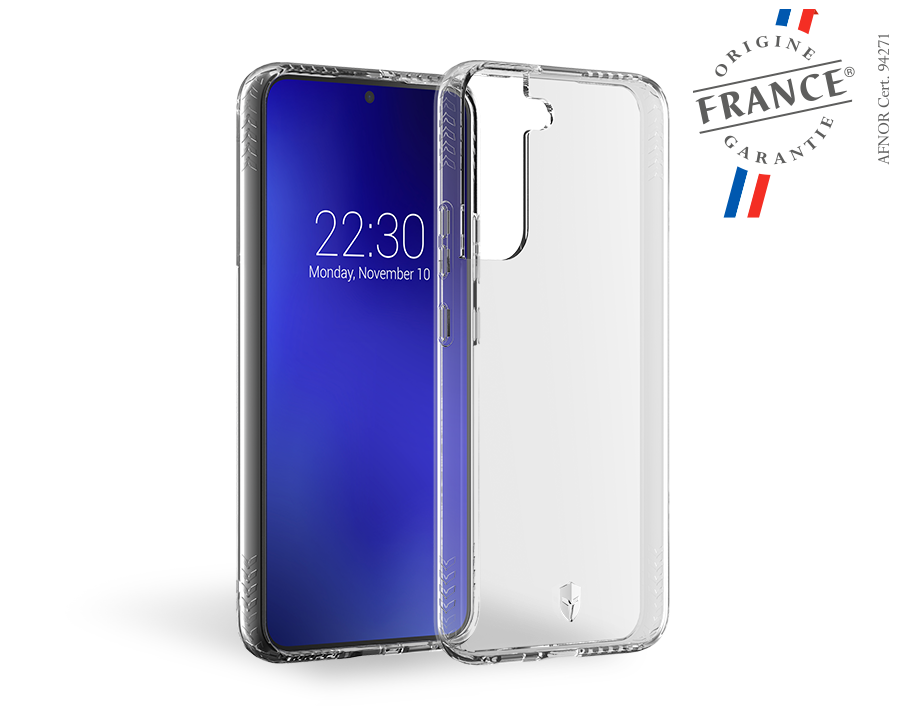 Coque Renforcée PULSE Origine France Garantie à vie Transparente pour Samsung Galaxy S22+ 5G Force Case