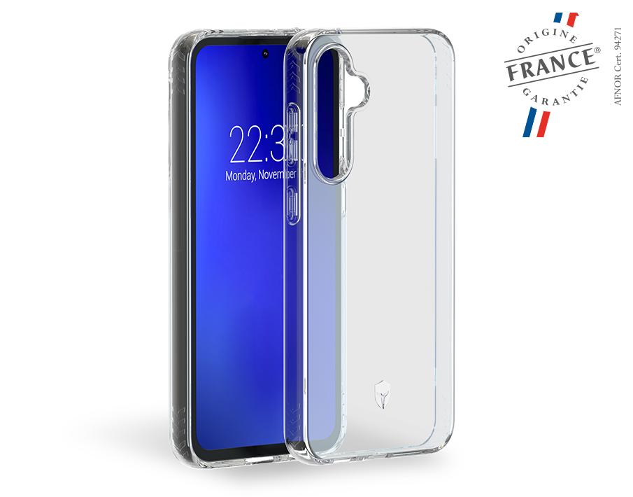 Coque Renforcée Samsung G S23 FE PULSE Origine France Garantie Garantie à vie Transparente - FR Force Case