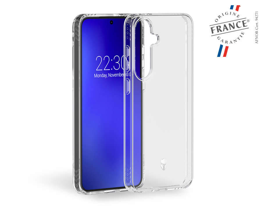 Coque renforcée Samsung Galaxy S25 PULSE Origine France Garantie 3m Transparente + Garantie à vie - Origine France Garantie