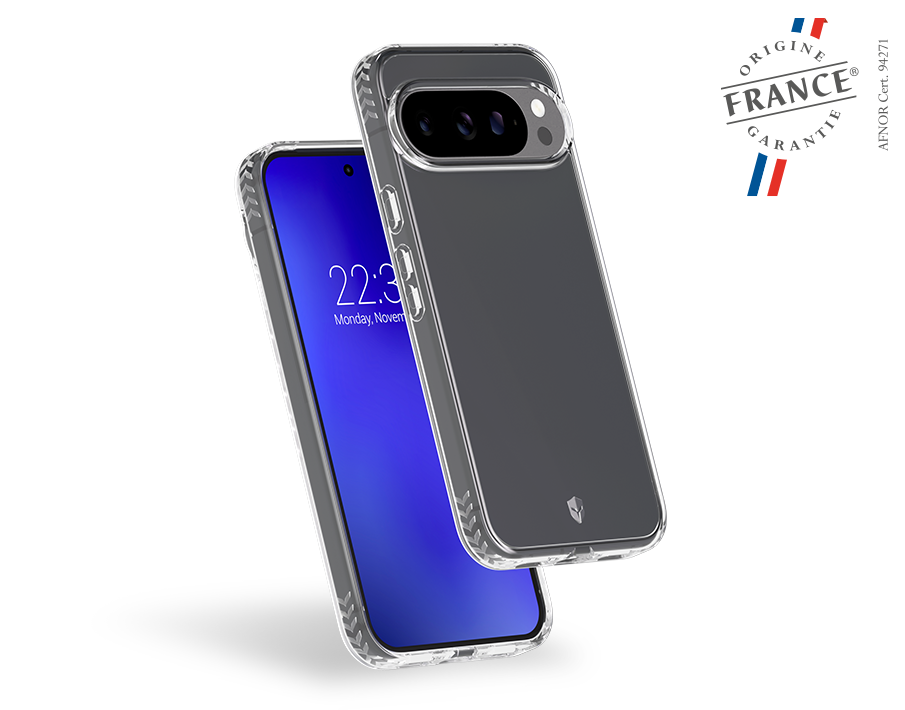 Coque renforcée Google Pixel 10 Pro XL PULSE Origine France Garantie 3m Transparente + Garantie à vie - Origine France Garantie