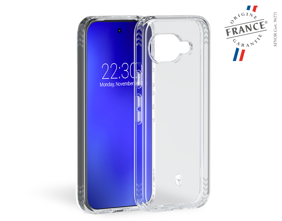 Coque renforcée Google Pixel 9A PULSE Origine France Garantie 3m MFG Transparente + Garantie à vie - Origine France Garantie