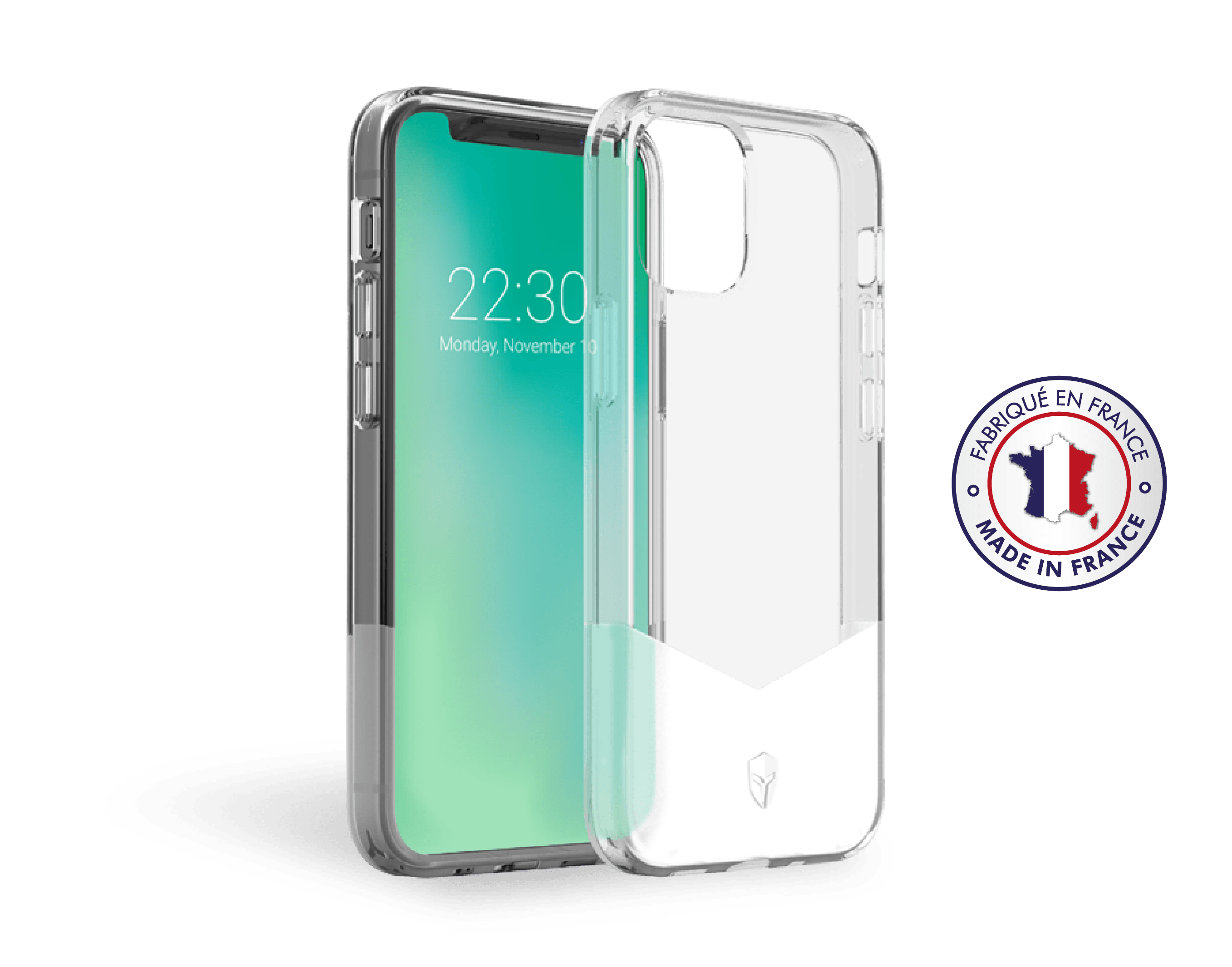 Coque Renforcée PURE Made in France Garantie à vie Transparente pour iPhone 12 / 12 Pro Force Case