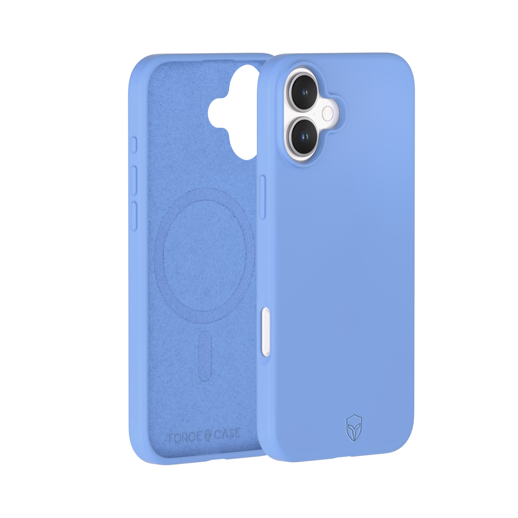 Coque Renforcée iPhone 16 Silicone Compatible MagSafe Bleu - Garantie à vie Force Case