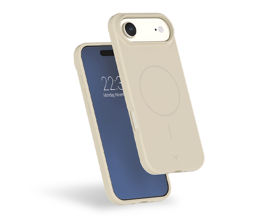 Coque renforcée MagSafe iPhone Air / SILICONE 2m Beige + Garantie à vie