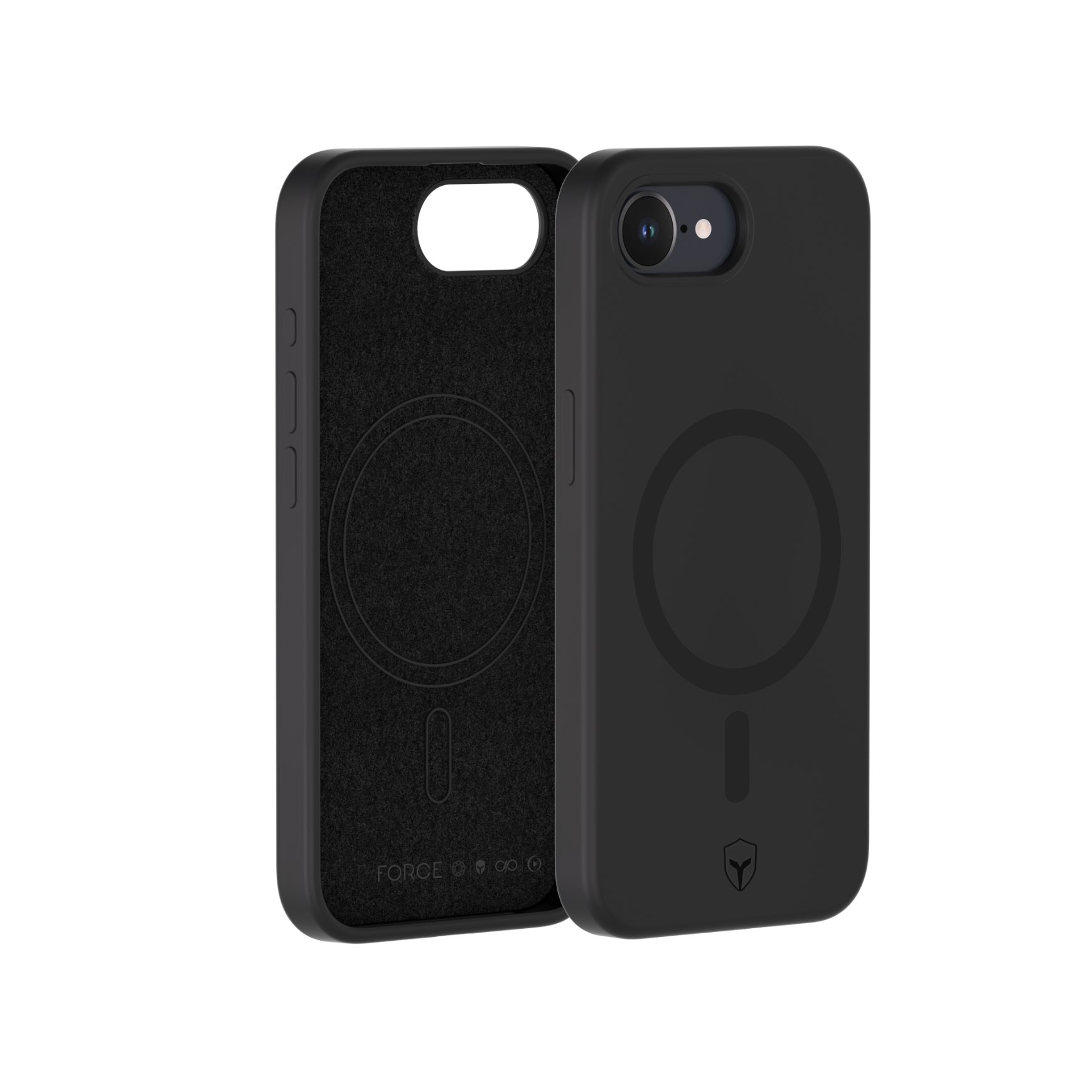 Coque renforcée MagSafe iPhone 16e SILICONE 2m Noire + Garantie à vie