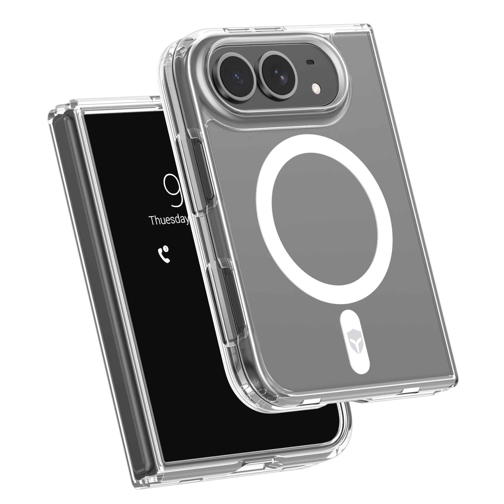 Coque renforcée MagSafe iPhone Duo SLIM 2m Transparente + Garantie à vie Force Case