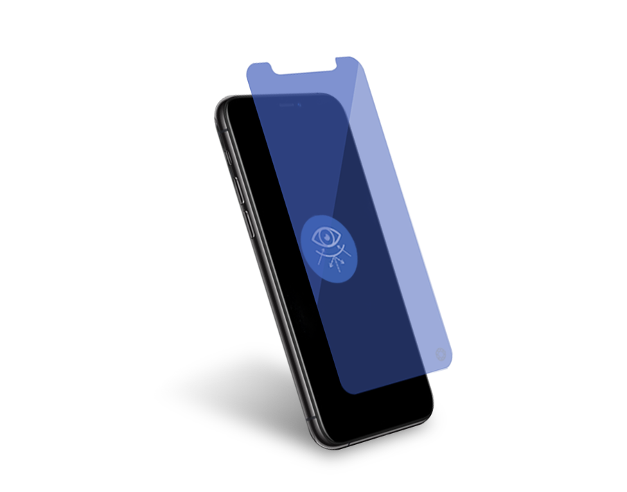 Protège-écran Plat Anti Lumière Bleue en verre organique Garanti à vie pour iPhone 11 Pro