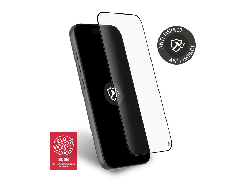 Protège écran iPhone 17 Pro Anti-Impact 2.5D Verre trempé + Garantie à vie - Certifié GRS