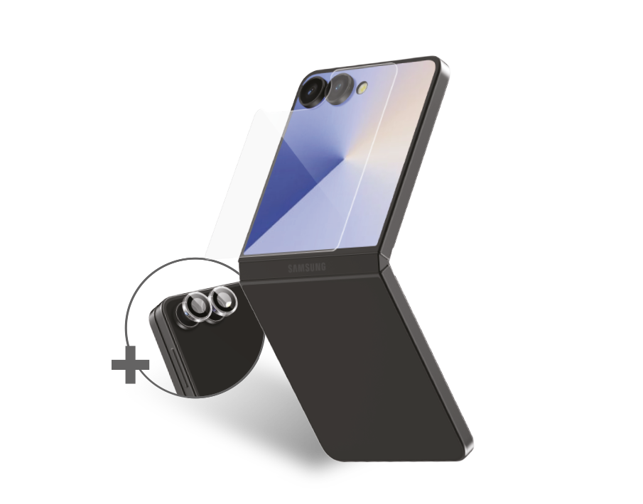 Pack Protège-écran CeramicShield Samsung Galaxy Flip 7 + 2 Protège Lentilles + Garantie à vie - Certifié GRS