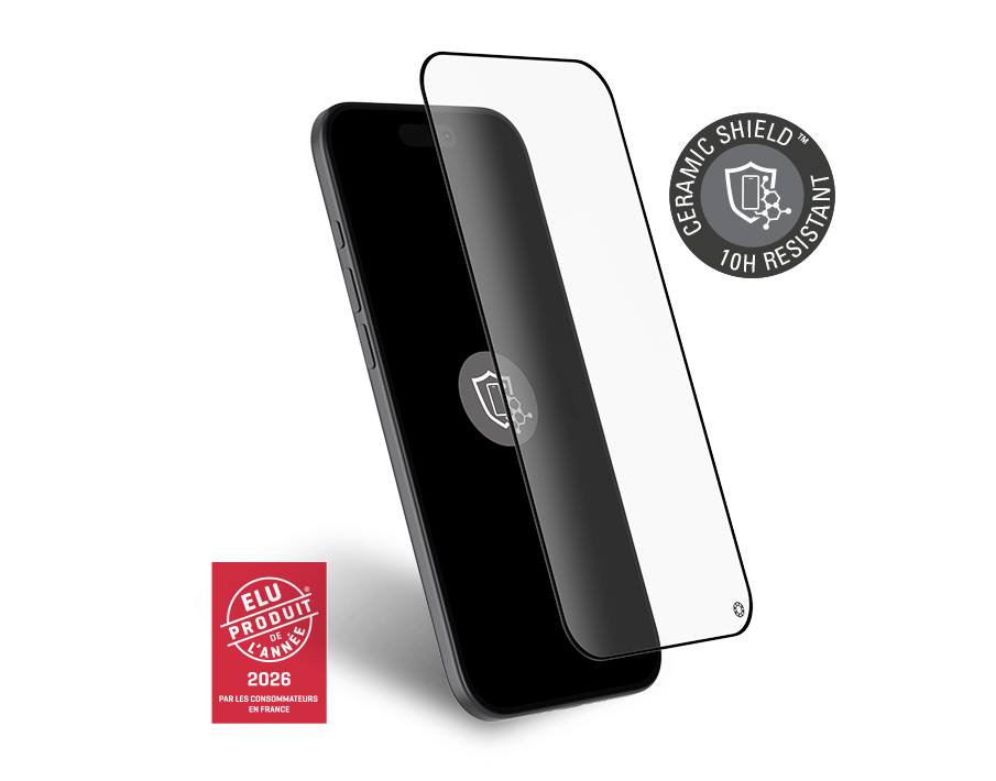 Protège écran iPhone Air Ceramic Shield 2.5D Verre trempé + Garantie à vie - Certifié GRS
