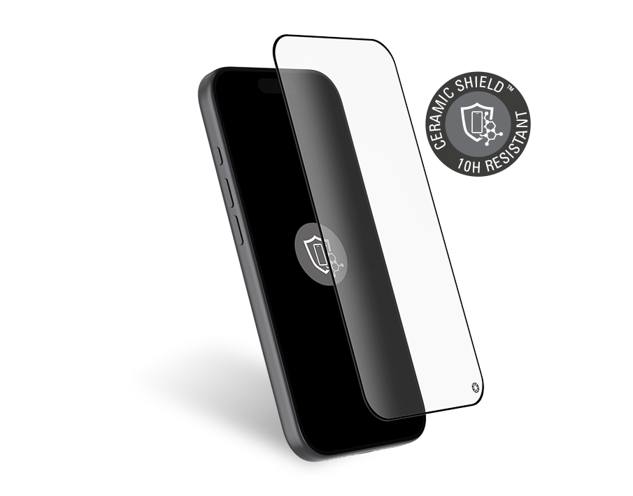 Protège écran iPhone 17 Pro Ceramic Shield 2.5D Verre trempé + Garantie à vie - Certifié GRS