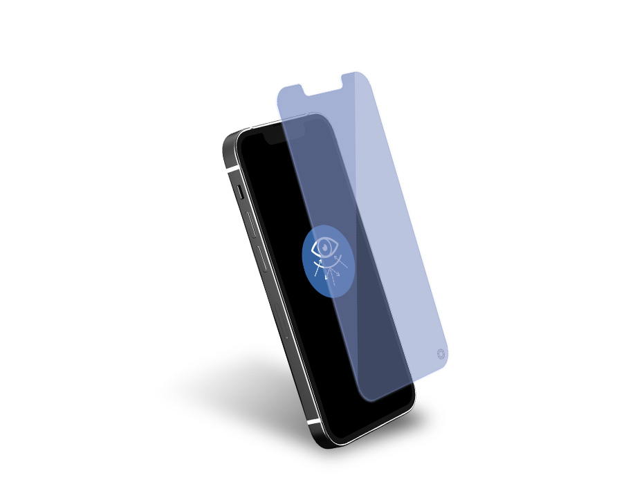 Protège écran Plat Anti Lumière Bleue Garanti à vie en Verre organique pour Apple iPhone 13 mini Force Glass