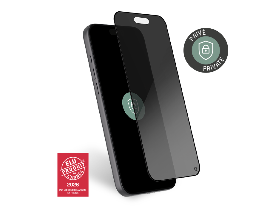 Protège écran iPhone 17 Pro Max Privé 2.5D Verre organique + Garantie à vie - Certifié GRS