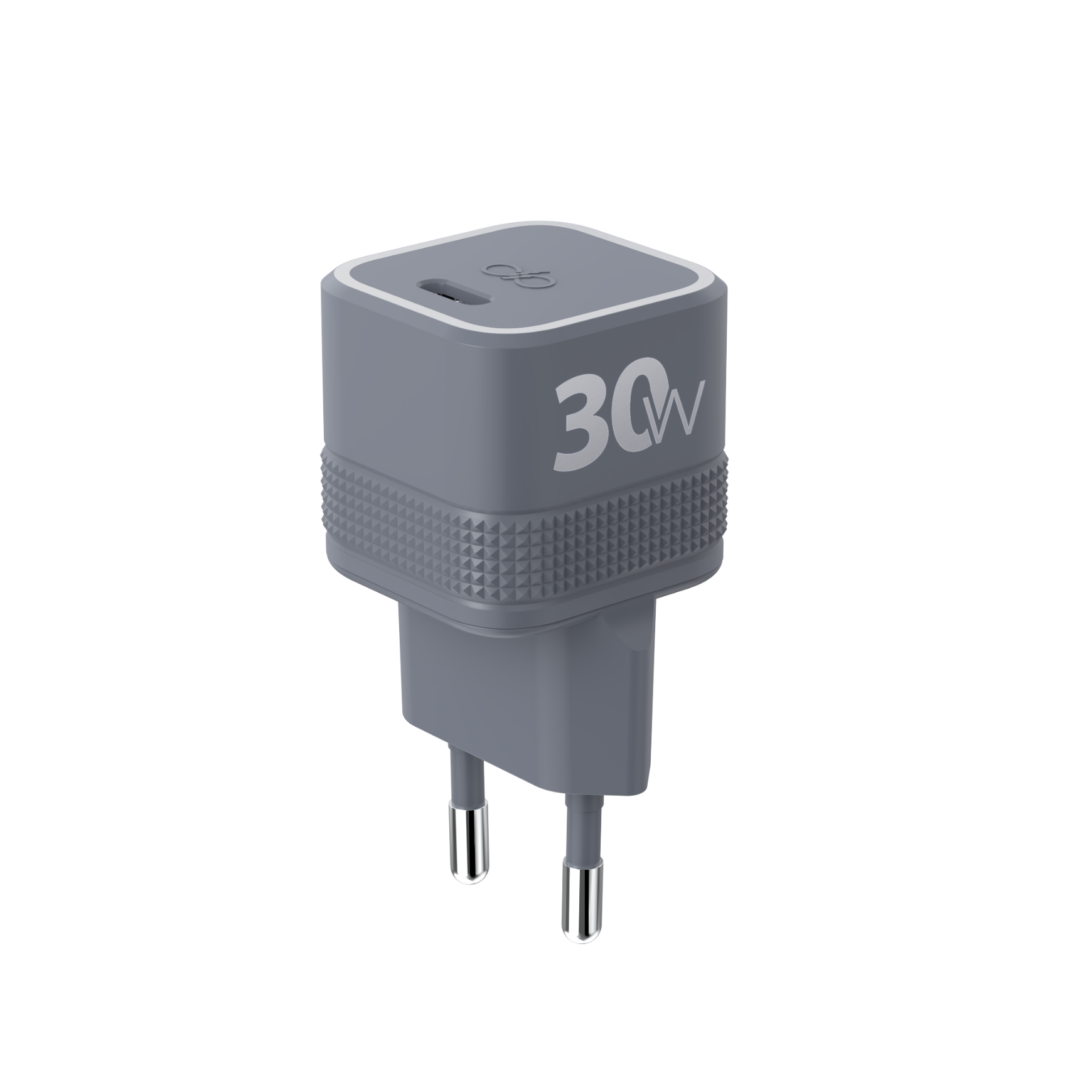 Chargeur maison Cube USB C PD 30W Power Delivery GaN - Gris - Garanti à vie - Force Power