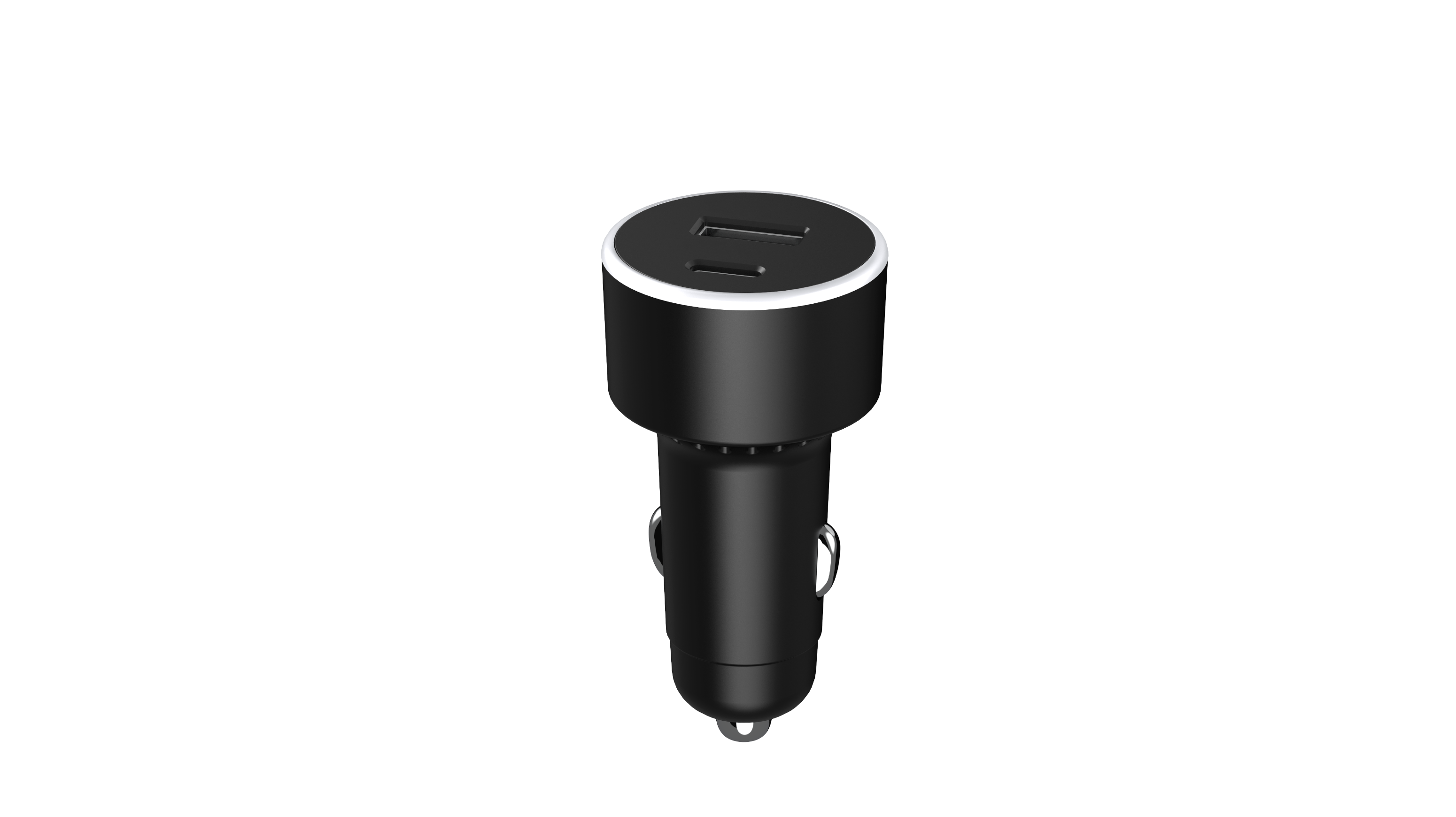 Kit Chargeur Voiture USB A + USB C 65W + Câble Renforcé USB C / USB C 1.2m Noir + Garantie à vie