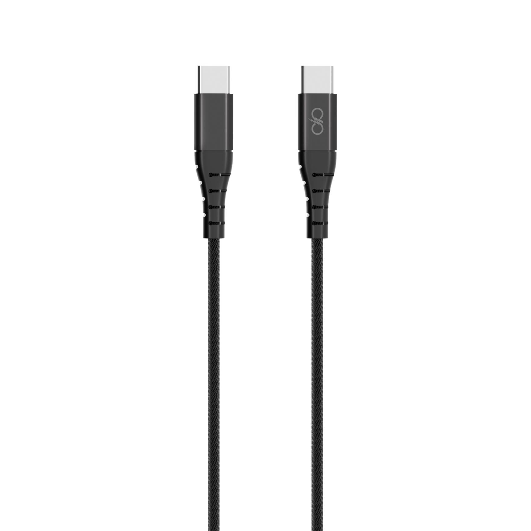 Câble Renforcé USB C / USB C 5A 2m PD 100W Noir + Garantie à vie