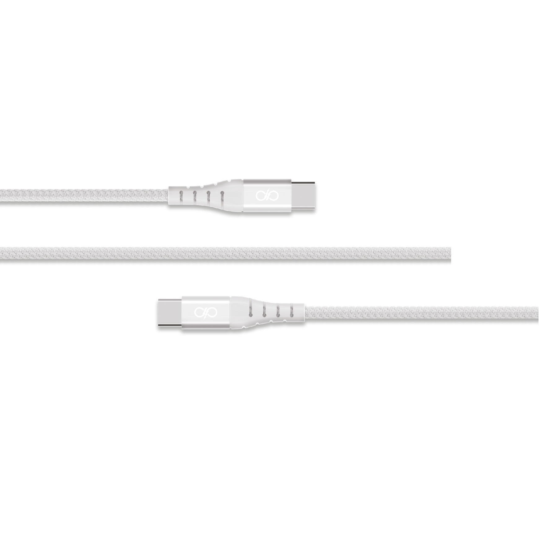 Câble Renforcé USB C / USB C 5A 2m PD 100W Blanc + Garantie à vie