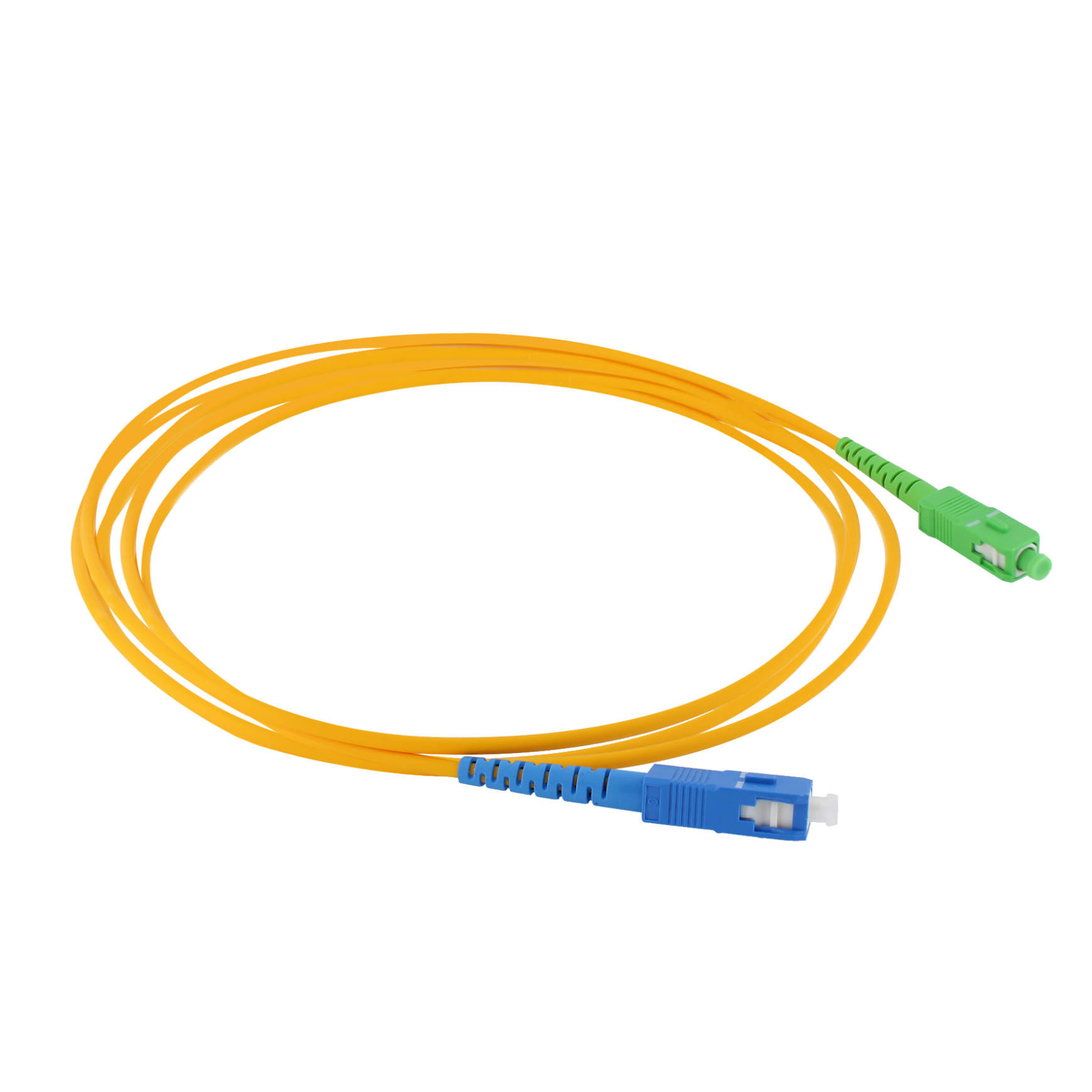 Câble Fibre optique SC/APC Free Monomode 2m Orange et Vert / Bleu Force Power Lite
