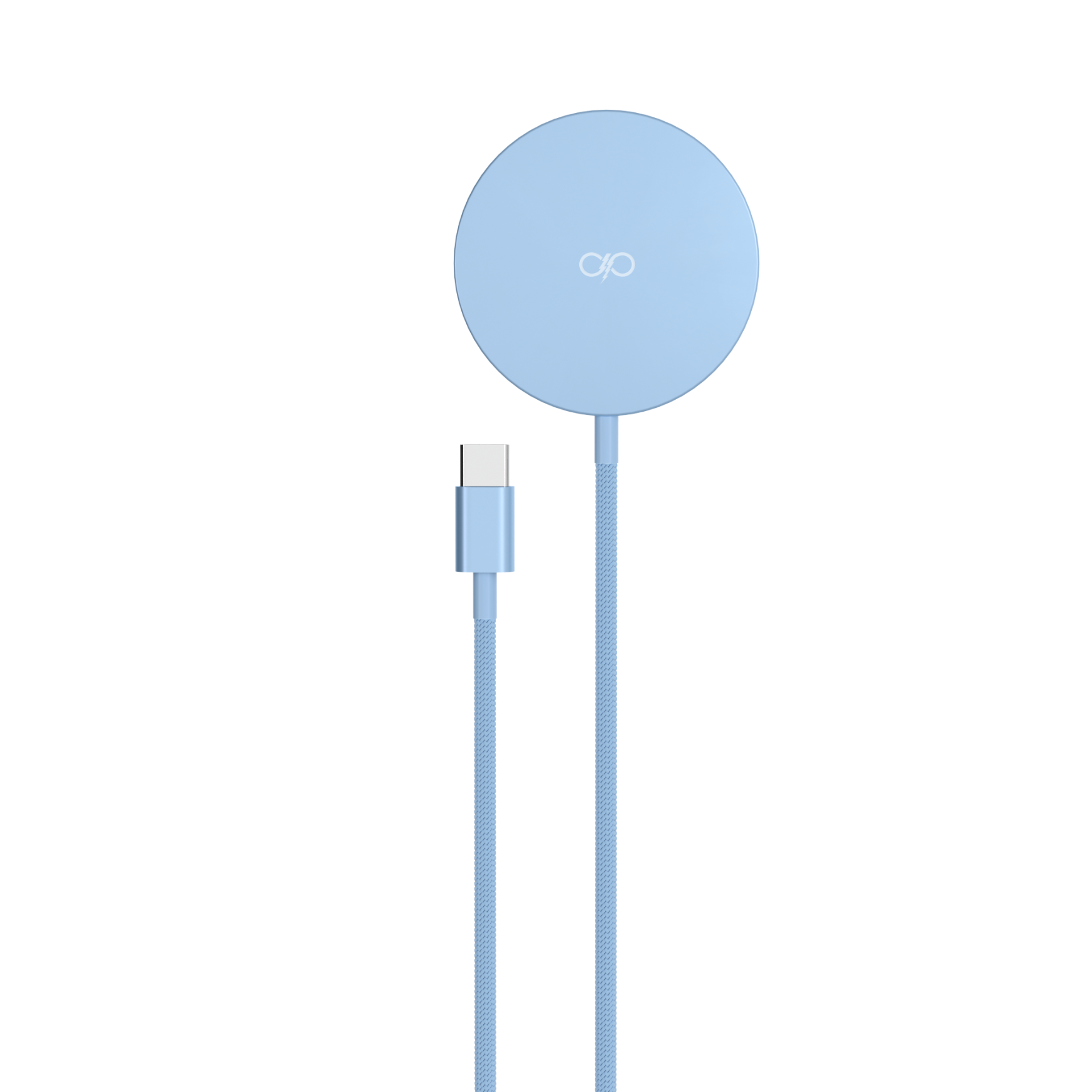 Chargeur sans fil Magnétique MagSafe 15W Qi Bleu + Garantie à vie