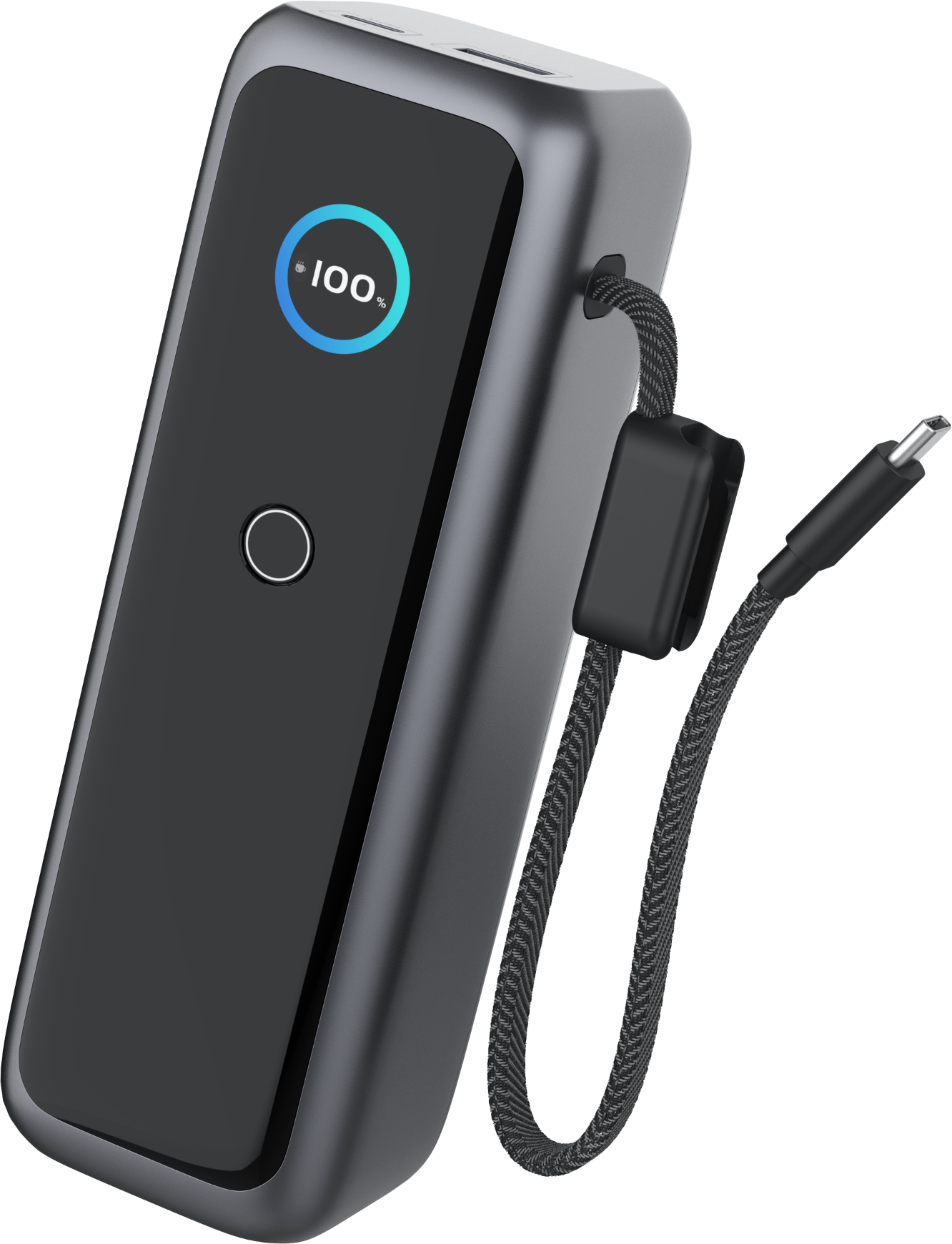 Powerbank 27600mAh 2 ports USB C+A 165W avec écran TFT Gris + Garantie à vie